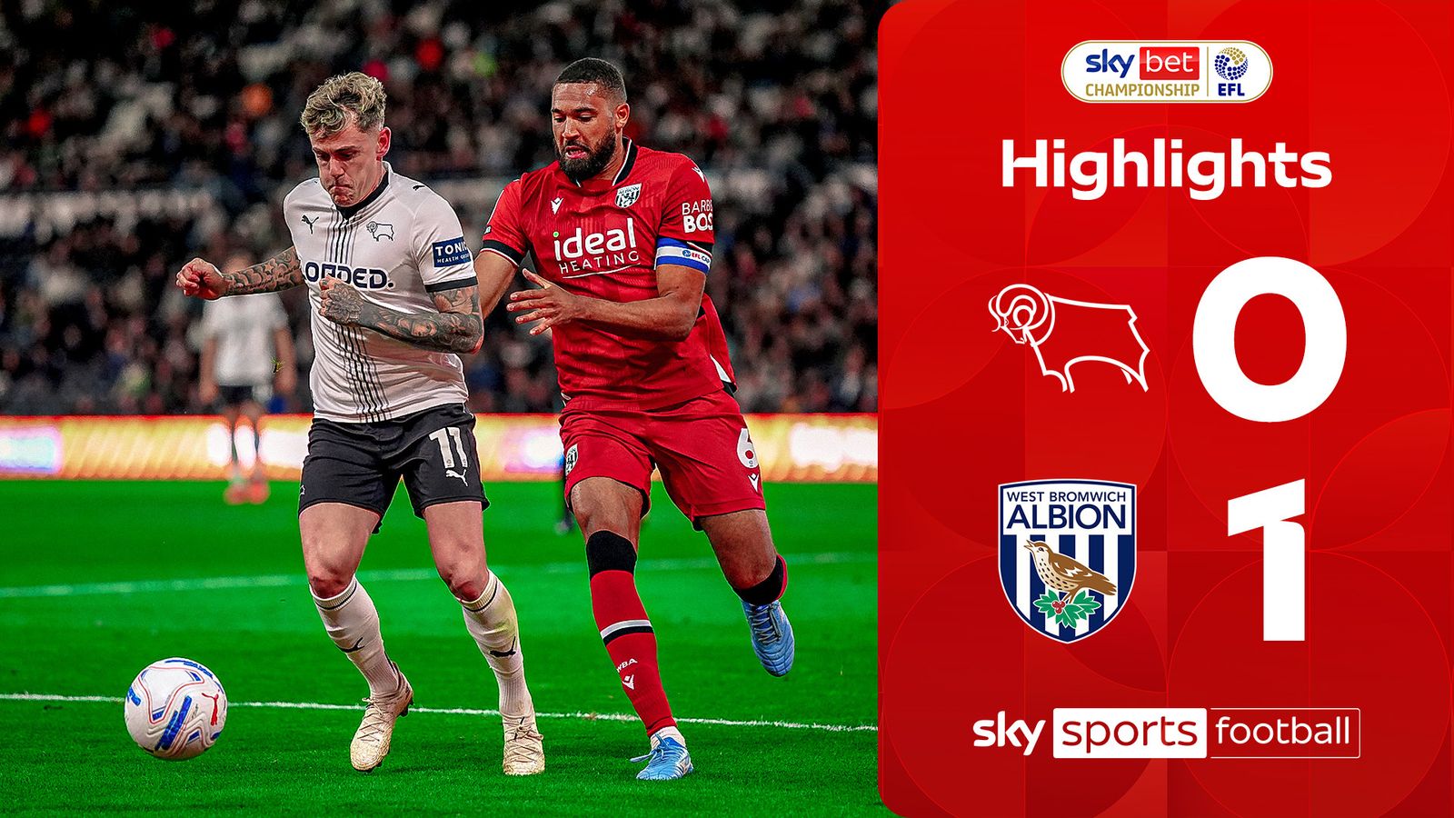 Derby 0-1 West Brom